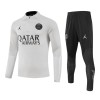 Paris Saint-Germain Gray Version Sweat d'Entraînement Quarter-Zip 2023-24 Pour Homme